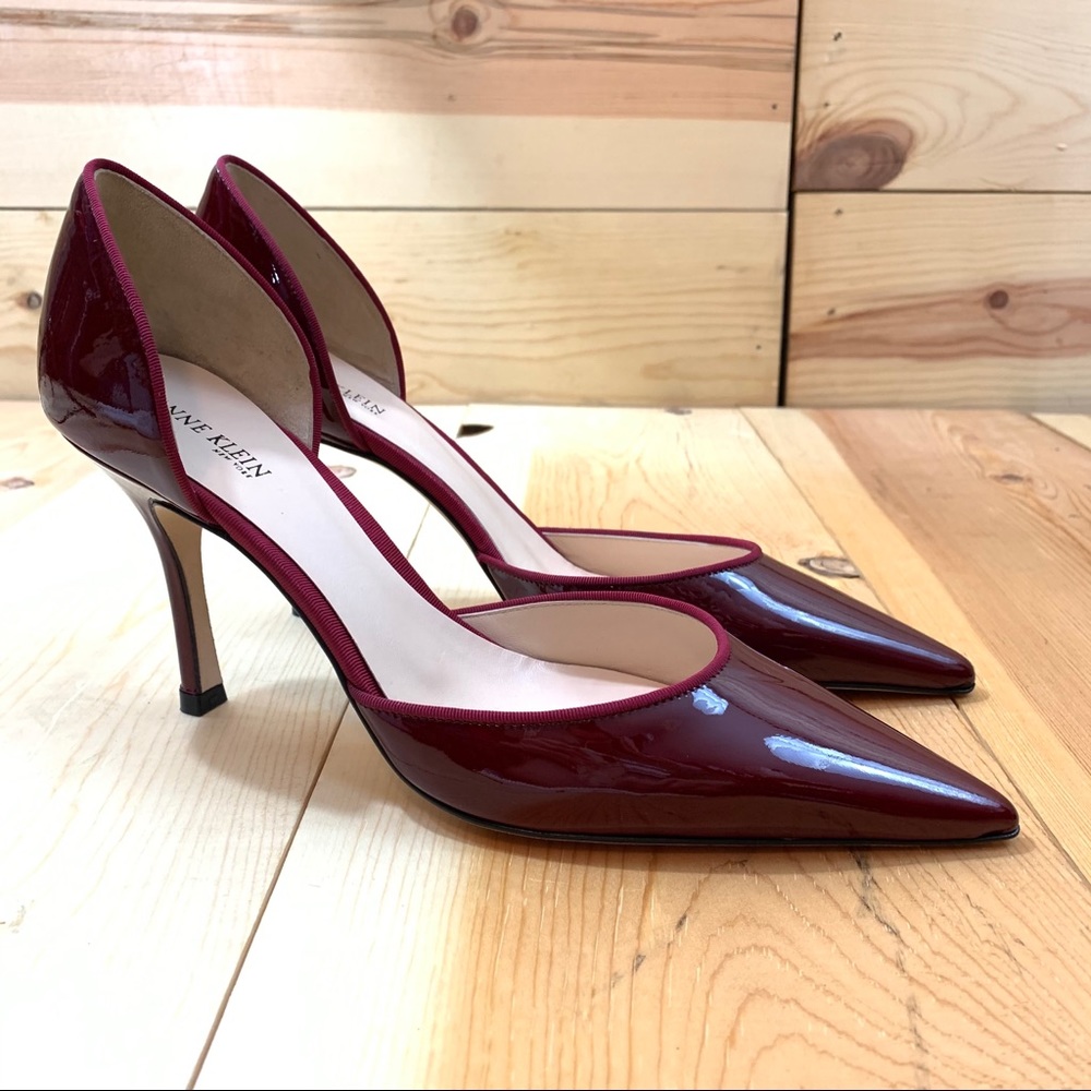 NWOB Anne Klein Bordeaux patent d’orsay pumps 9.5